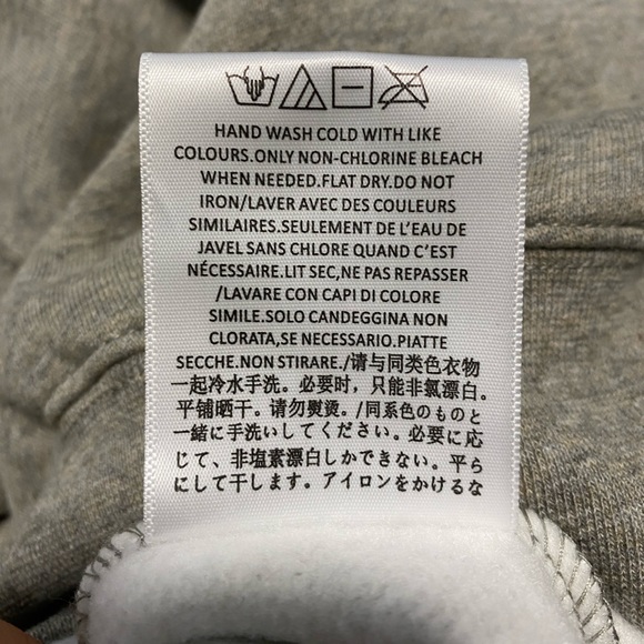 Dark Oatmeal Grey Essentials Hoodie - Picture 7 of 7